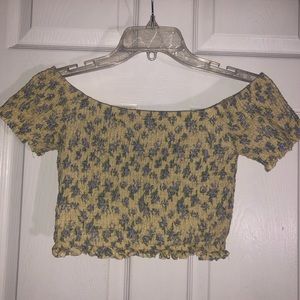 floral off the shoulder top